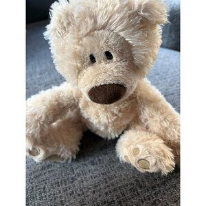 Gund Philbin Beige Teddy Bear Plush Toy 12" Soft Stuffed Animal For Kids